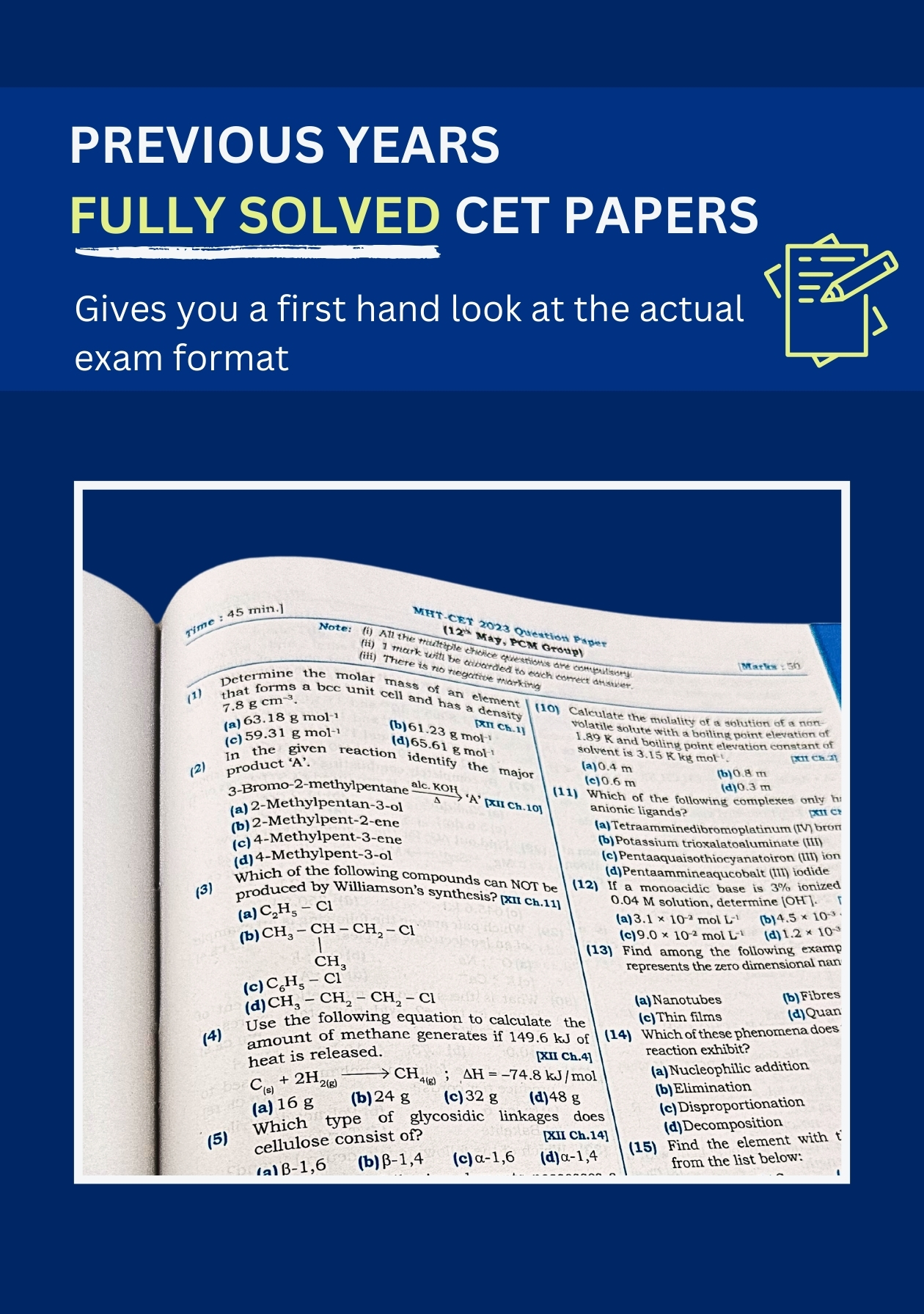 MHT CET Chemistry Notes - Std 11 & 12