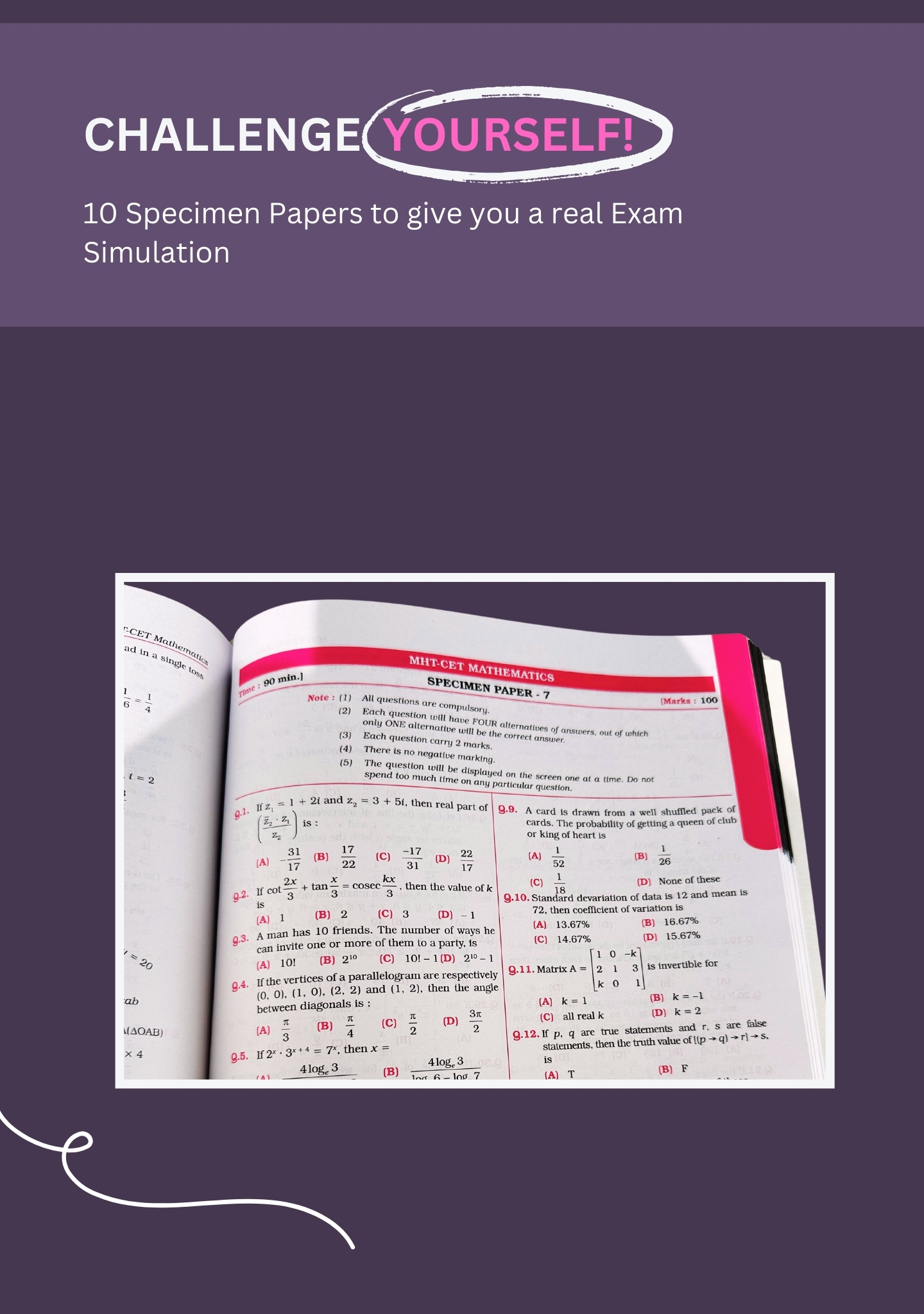 MHT CET Mathematics Notes - Std 11 & 12